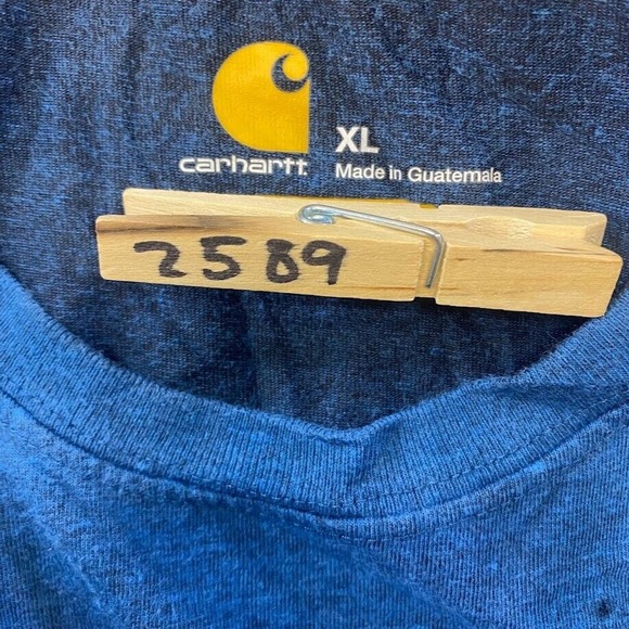 Carhartt Pocket Tee Thrifted Vintage Style Size XL - Picture 8 of 9